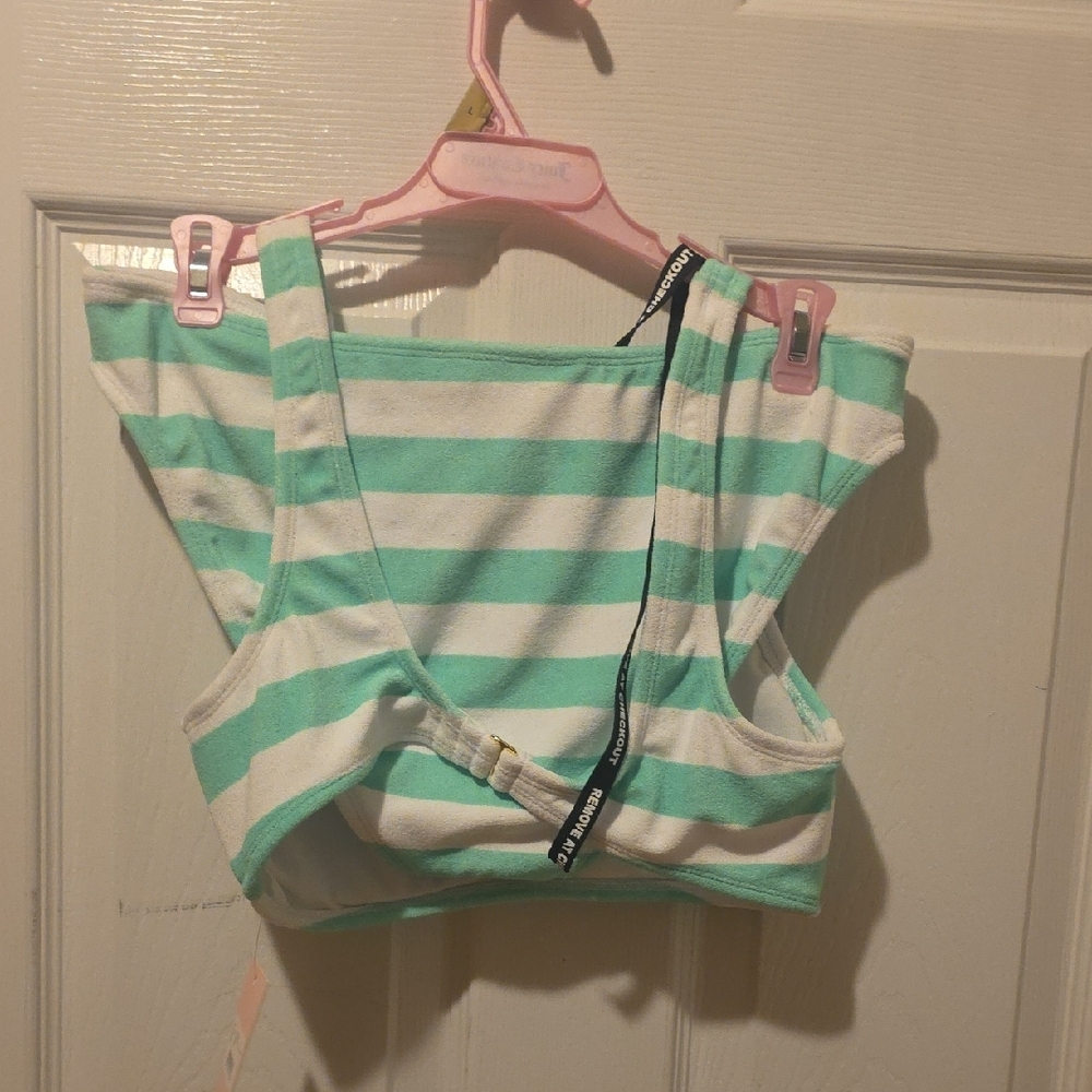Juicy Couture Mint and White Striped Bikini - Picture 3 of 3